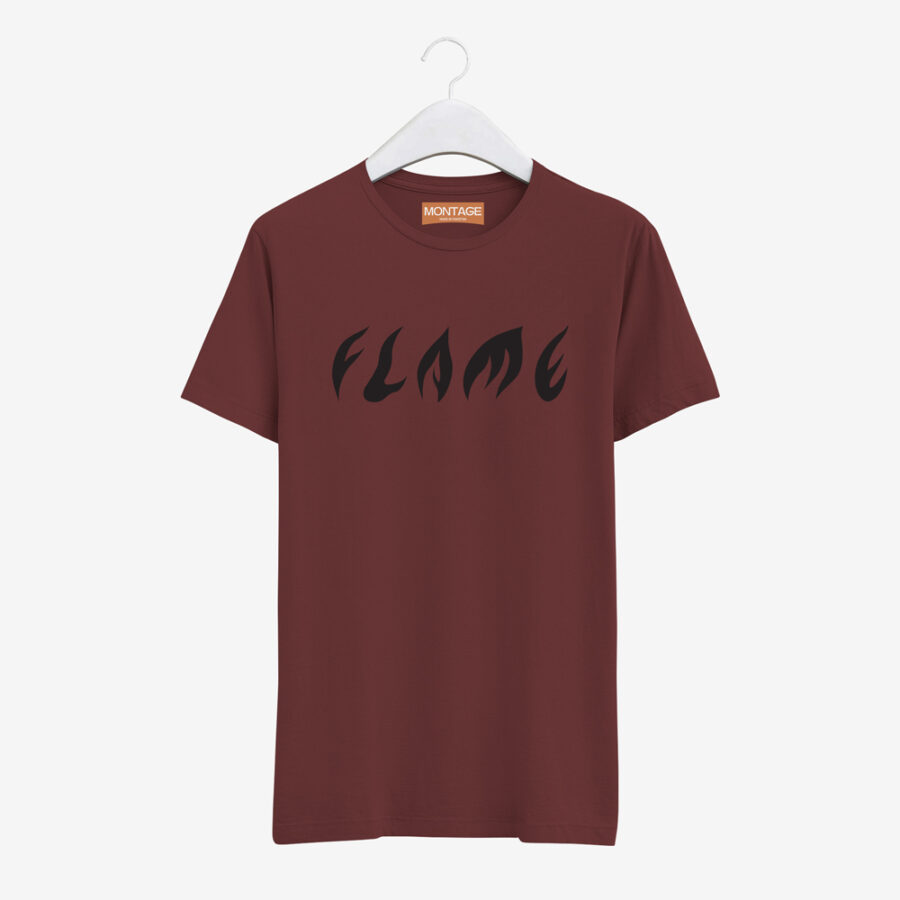 Flame Typography Tee