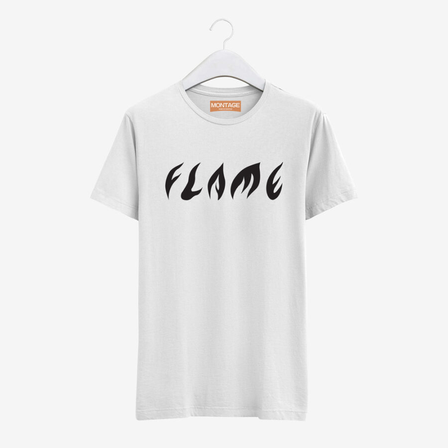 Flame Typography Tee